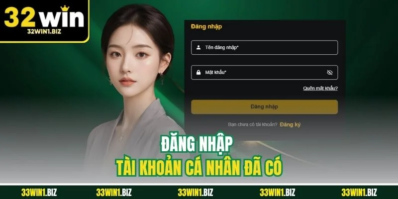 Đăng nhập tài khoản cá nhân