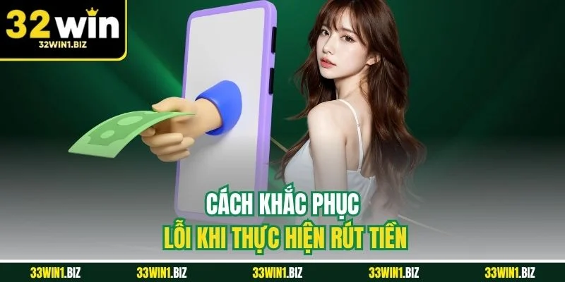 Những hướng khắc phục khi gặp sự cố trong lúc rút tiền 32WIN